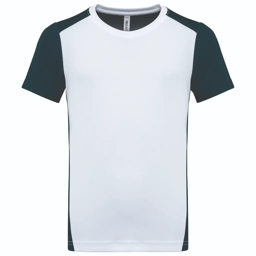 PA4016 - T-shirt de sport écoresponsable bicolore enfant
