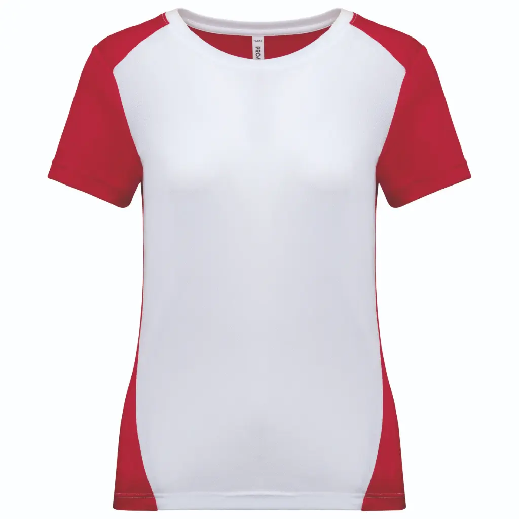 PA4015 - T-shirt de sport écoresponsable bicolore femme