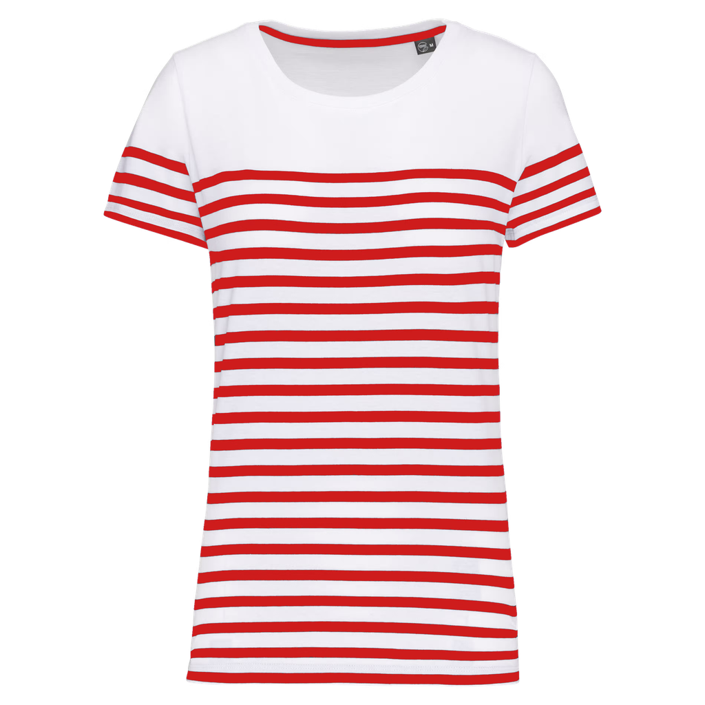 K3034 - T-shirt marin col rond Bio femme