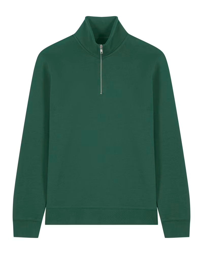 STSU204 - Sweat-shirt unisexe col zippé Trucker 2.0