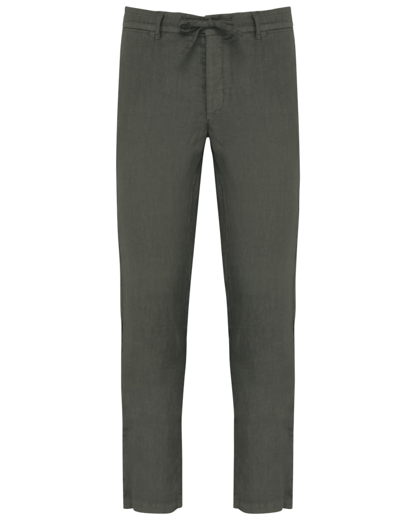  SP732 - Pantalon délavé en lin homme