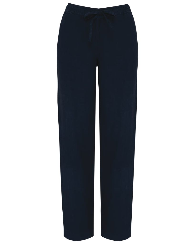 SP733 - Pantalon délavé en lin femme
