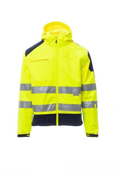 SHINE 2.0 - Men's two-tone ergonomic high-visibility softshell jacket