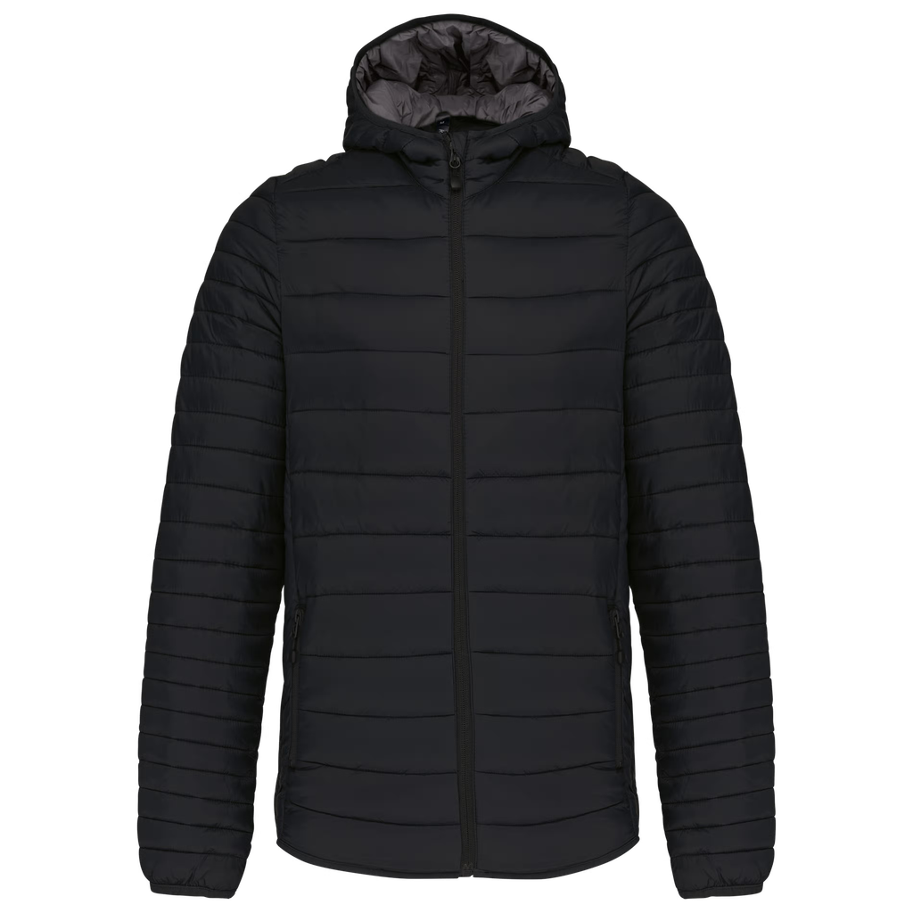 K6110 - Doudoune légère capuche homme - Black 32-M