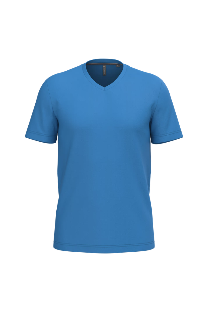 K357 - T-shirt col V manches courtes homme