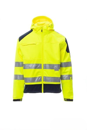 SHINE 2.0 - Men's two-tone ergonomic high-visibility softshell jacket