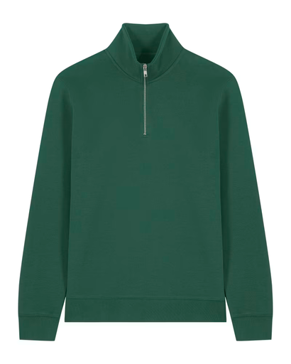 STSU204 - Sweat-shirt unisexe col zippé Trucker 2.0
