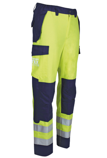 606*ATX - PANTALON MULTIRISQUES ATEX PLUS HV JAUNE FLUO